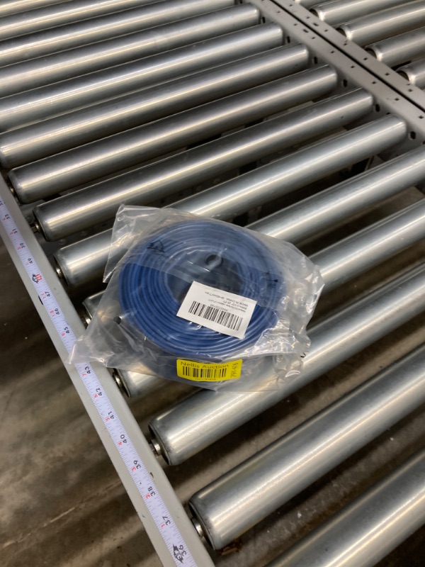 Photo 1 of 1-1/2" x 100 FT Pool Backwash Hose Blue Heavy-Duty Discharge Hose Reinforced PVC Lay Flat Flexible Pump Hose for Swimming Pool With 1 Clamp,Weather and Burst Resistant 1-1/2"x100FT