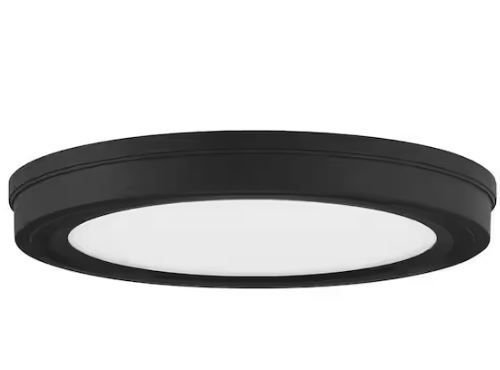 Photo 1 of 
Commercial Electric
13 in. Brushed Nickel Selectable CCT Color Changing LED Round Ceiling Flush Mount Light Fixture