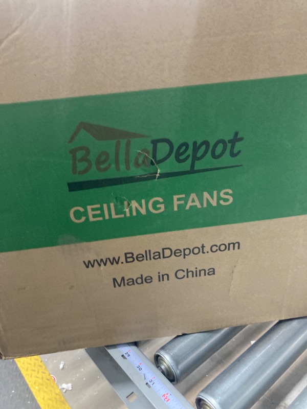 Photo 4 of ( Example Photo ) Bella Depot Retractable Ceiling Fan with Lights and Remote, 36" Retractable Fan Ceiling Light, Ceiling Fans with 3 Color Change, Timing Options, Silent Noiseless for Dining Room Bedroom Living Room