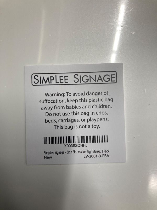 Photo 3 of – Sign Blanks, Customizable 10” x 14” Plastic Blank Signs for Vinyl Projects – Blank Signs for Crafts & DIY Fun! -Blank Outdoor Signs, Sublimation Sign Blanks, 3 Pack