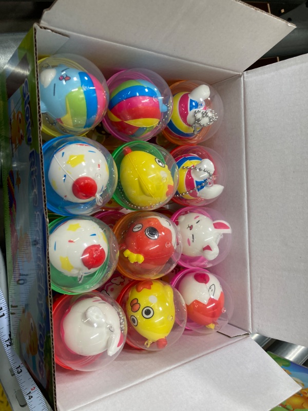 Photo 2 of 24 Pack Prefilled Easter Eggs with Slow Rising Squishy Toys, Easter Eggs Fillers Easter Basket Stuffers Party Favors for Kids, Easter Gifts Goodie Bag Stuffers Classroom Prizes Pinata Stuffers Easter Squishy Toys