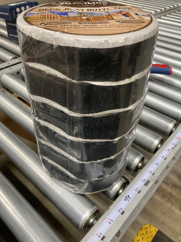 Photo 1 of ( 6 rolls ) YOMILINK , DECK JOIST BUTYL TAPE , 1 - 5/8 inch x 50 feet , BLACK 