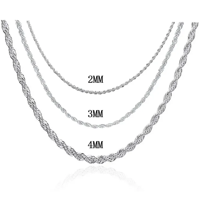 Photo 1 of 3 pieces 925 sterling silver 16-24 inch 22 inch chain