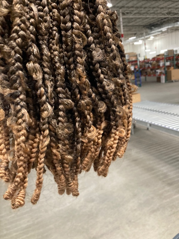 Photo 3 of (**EXAMPLE PHOTO**) Goddess Locs Crochet Hair 12 Inch, 7 Packs Faux Locs Crochet Hair for Black Women, Boho Locs Crochet Braids Pre Looped River Locs Crochet Hair with Curly Ends (12 Inch 7 Packs, 1B/27)