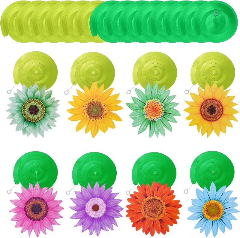 Photo 1 of *** Bundle Pack *** jiebor 60Pcs Spring Flower Hanging Swirl Sunflower Summer Themed Birthday Party Decorations for Shower Wedding Office Classroom Bedroom Home Ceiling Wall Party Supplies ( 3 pack ) 