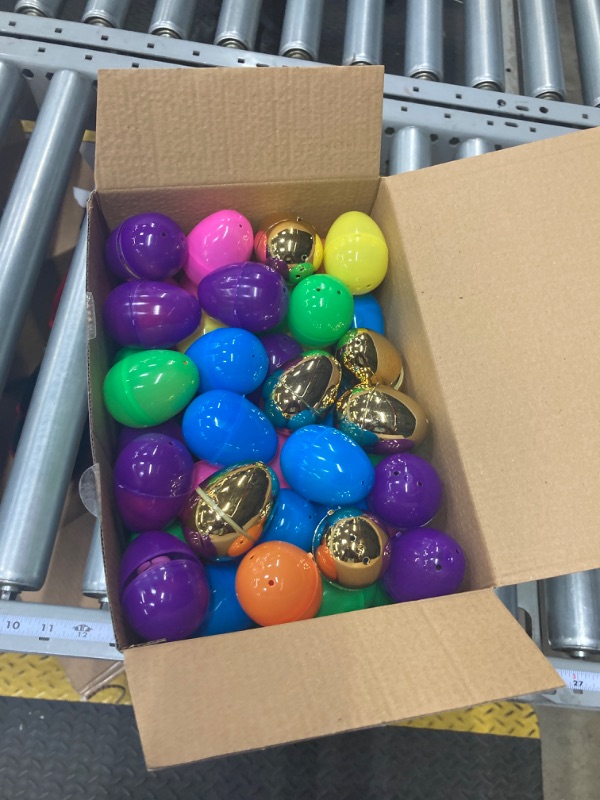 Photo 1 of [6 Surprise Golden Eggs] 100 Pack Prefilled Easter Eggs with Assorted Toys, 100 Plastic Easter Eggs Fillers with Fidget Toys, Easter Eggs Hunt Party Favor for Kids Girls Boys Easter Basket Stuffers