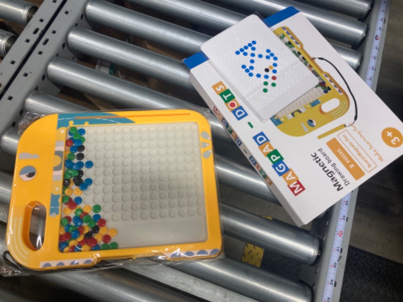 Photo 1 of *** Bundle Pack *** Large Magnetic Drawing Board for Kids,Montessori Toys for 3 4 5 6 Year Old,Magnetic Dots Board with Pen and Beads,Sensory Toys,Preschool Toys,Travel Toys for Toddlers ( 3 pack ) 