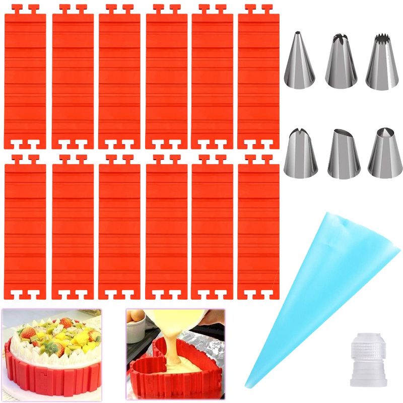 Photo 1 of *** Bundle Pack *** 12 PCS Silicone Cake Mold Magic DIY Bake Snakes Mould Shape Tools, Silicone Molds for Various Dessert,Design Your Cakes in Any Shape ( 2 pack ) 