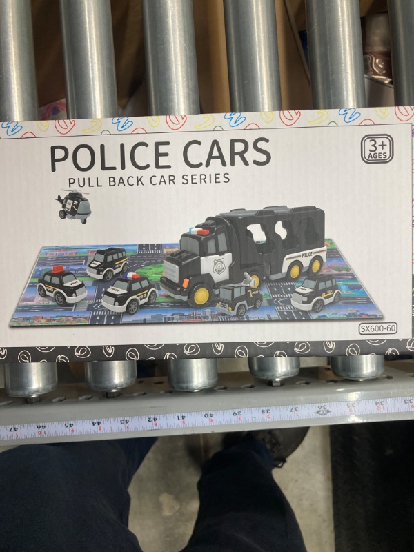 Photo 3 of Doloowee Police Truck Toys Toddlers 3 4 5 6 Years Old, 7 in 1 Truck Friction Power Toy Car Christmas Birthday Gifts for Boys & Girls 3-5 Years Old 7 in 1 Police Truck