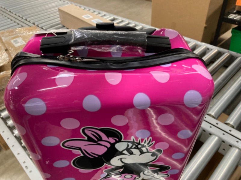 Photo 3 of Fast Forward Minnie Mouse 20" Spinner Luggage Hard-Side Lightweight Carry-On Suitcase