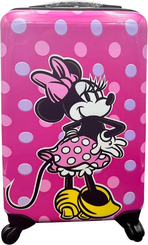 Photo 1 of Fast Forward Minnie Mouse 20" Spinner Luggage Hard-Side Lightweight Carry-On Suitcase