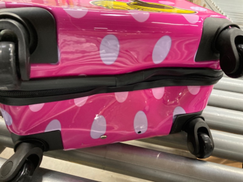 Photo 4 of Fast Forward Minnie Mouse 20" Spinner Luggage Hard-Side Lightweight Carry-On Suitcase