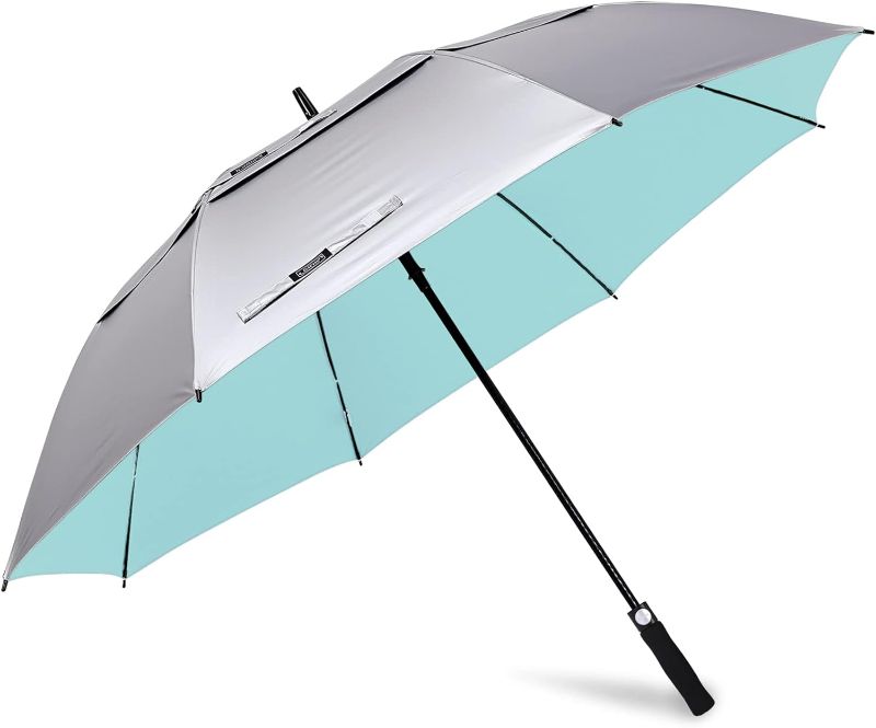 Photo 1 of G4Free 47/54/62/68 Inch UV Protection Golf Umbrella Auto Open Vented Double Canopy Oversize Extra Large Windproof Sun Rain Umbrellas