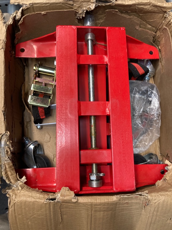 Photo 2 of AFF Heavy Duty Transmission Jack (Multiple Weight Capacities) - Constructed with High-Grade Steel, Red 450 lbs Capacity