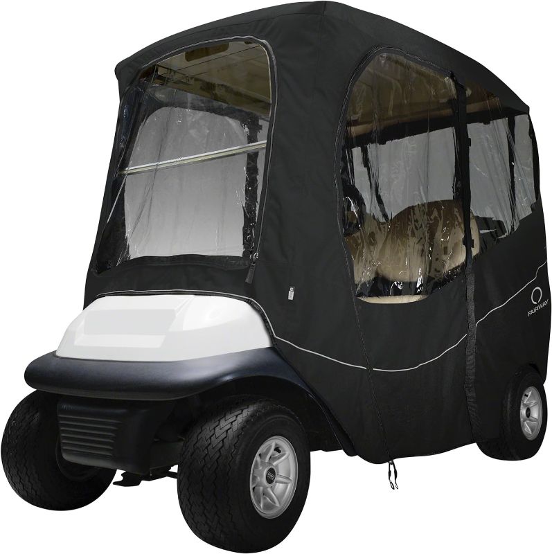 Photo 1 of Classic Accessories Fairway Golf Cart Deluxe Enclosure Long Roof Black