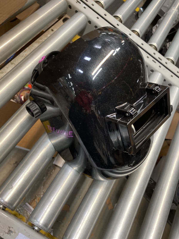 Photo 1 of Tefuawe Black Flip Up Chopped Fiberglass Sugar Scoop Welding Helmet, Medium Cut top and Bottom Sugar Scoop Pipeline Welding Hood