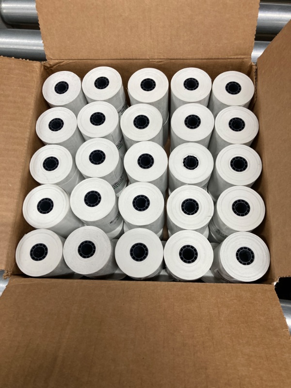 Photo 2 of (50 Rolls) Thermal Paper Receipt Rolls 