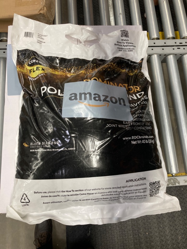 Photo 2 of 40 Pound Titanium Gray DOMINATOR Polymeric Sand with Revolutionary Ceramic Flex Technology for Stabilizing Paver Joints/Gaps, 1/8” up to 4”, Professional Grade Results