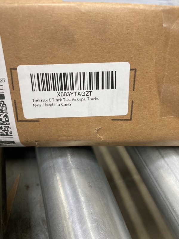 Photo 1 of Trekassy E Track Tie-Down Rail Kit - 12 Pieces: 4 Pack 5ft Horizontal E-Track Rails & 8 E Track Accessories for Enclosed Trailers, Trailer Beds, Pickups, Trucks