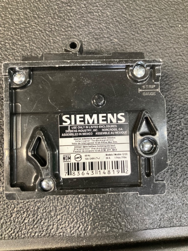 Photo 2 of 2 pcs Siemens 20 Amp Single-Pole Type QP Circuit Breaker