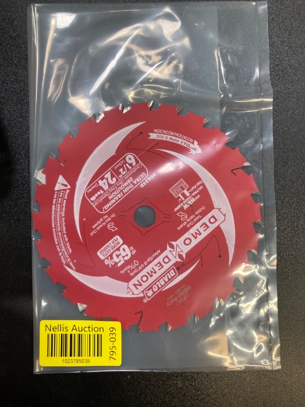 Photo 3 of 6-1/2in. x 24-Teeth Demo Demon Ultra-Thin Framing/Demolition Saw Blade for Wood
