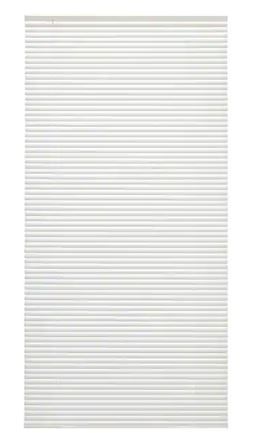 Photo 1 of 36 in. W x 64 in. L Alabaster Cordless Light Filtering Vinyl Mini Blind 1 in. Slats