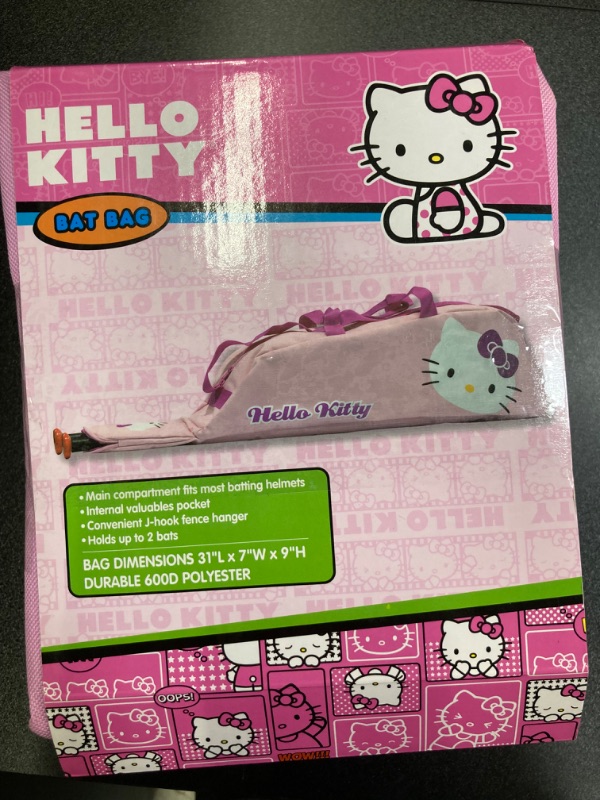 Photo 2 of 2 Pack Hello Kitty Baseball Bat/Helmet Bag Pink 31"x7"x9"