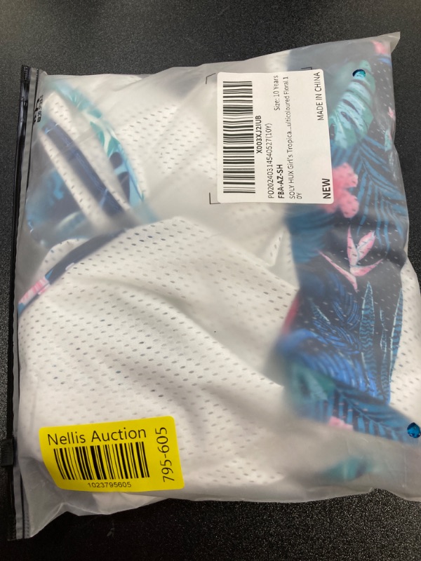 Photo 1 of SOLY HUX Girl's Tropical Print Bikini Bathing Suit with Cover Up 3 Piece Swimsuits 10 Years Multicoloured Floral