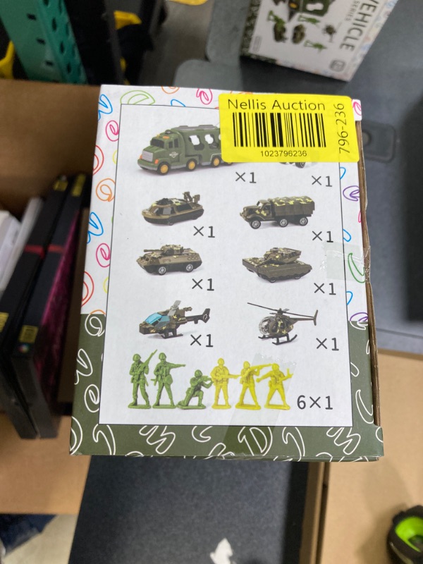 Photo 1 of Doloowee 14 in 1 Green Military Truck Toys, Army Tanks Set with Soldier Men, Army Men Toys, Military Truck Toy with Lights and Sounds, Gifts for Toddler Kids Boys Ages 3+ 14 in 1 Military Trucks
