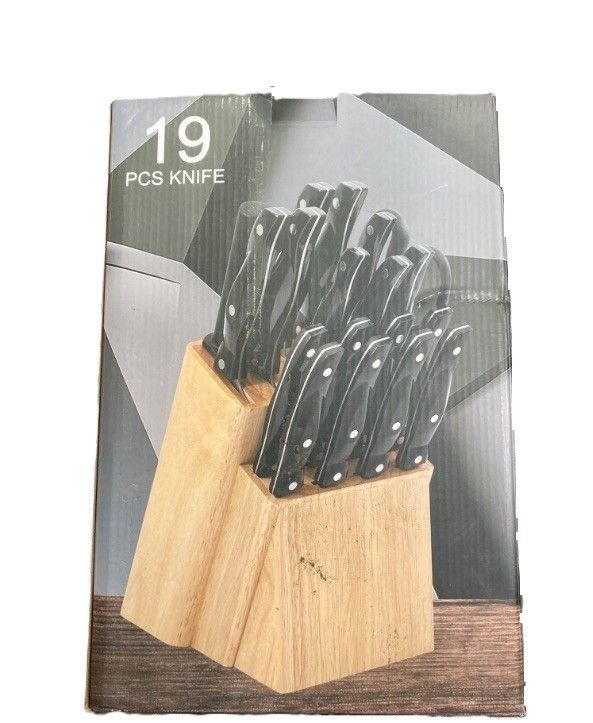 Photo 1 of 19 piece kitchen knife set, AB&BLACK