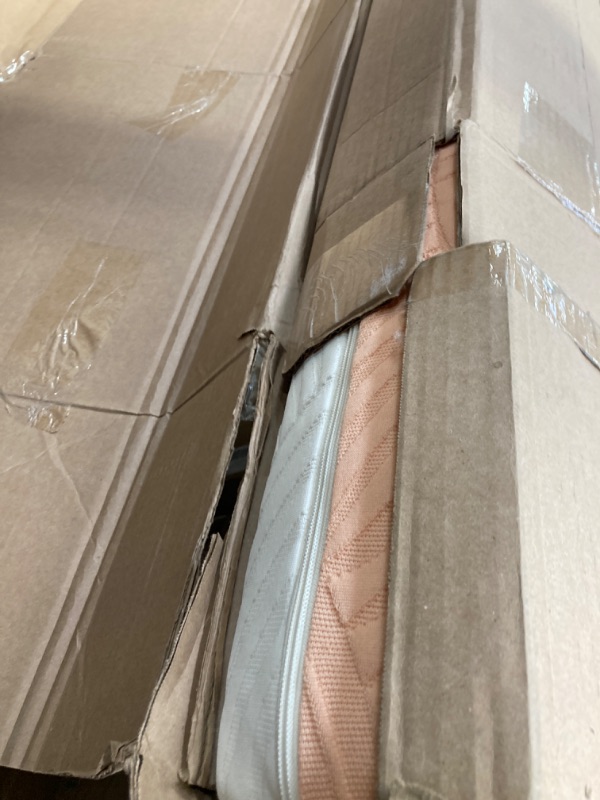 Photo 1 of Delta Children Summer Breeze Mattress - Breathable Baby Crib & Toddler Mattress with Cloud Core - Machine Washable Cover - GREENGUARD Gold – Waterproof - Sustainably Sourced Core, Apricot/White