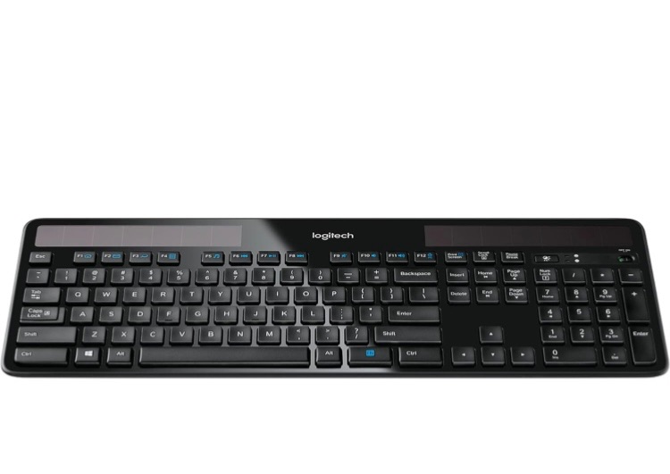 Photo 1 of ***PARTS ONLY**Logitech K750 Wireless Solar Keyboard for Windows, 2.4GHz Wireless with USB Unifying Receiver, Ultra-Thin, Compatible with PC, Laptop - Black