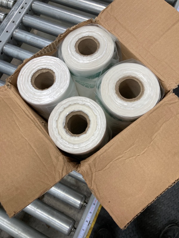 Photo 2 of Plastic Bag-Clear HDPE Produce Rolls 10"x15" 11 mic (0.44 mil) - 3500 bags/case