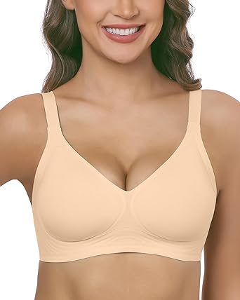 Photo 1 of Seamless Wirefree Bras for Women Underoutfit Wireless Comfort Lift Push Up Bralettes with Support and Bra Extender