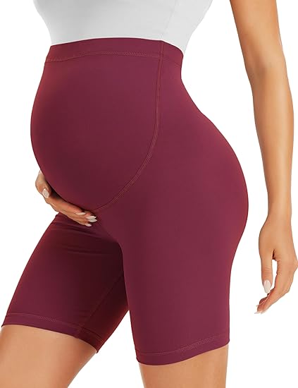 Photo 1 of BONVIGOR Maternity Shorts Over The Belly Pregnancy Biker Shorts Workout Yoga Active Athletic Pregnant Pants Pajama