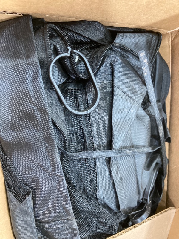 Photo 2 of Mosquito Netting for Gazebo Canopy, Replacement Screen Walls Netting with Slip Rings, 4-Door Zipper, Easy to Install Black (Net Only) (10x10FT)