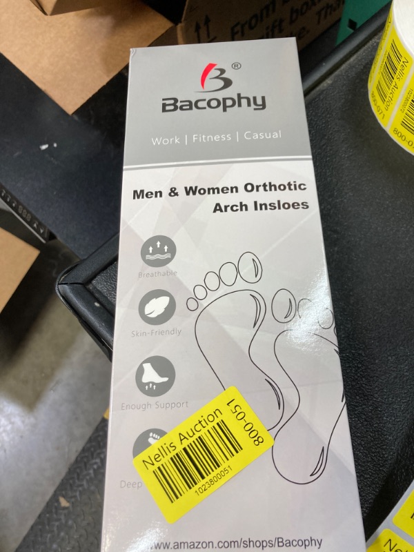 Photo 1 of Orthotic Arch Support Insoles Men & Women for Flat Feet, Heel Pain Relief. Plantar Fasciitis Shoe Inserts, Pu Cushioning Inner Soles Shock Absorption Velvet Surfaces Deep Heel Cup