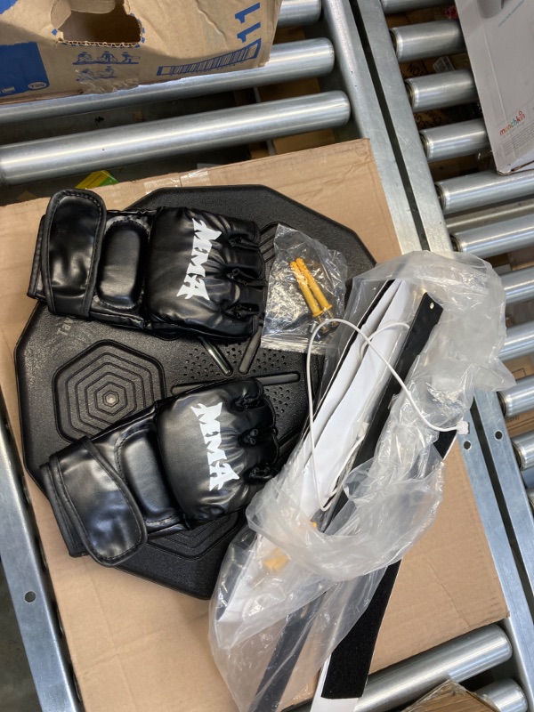 Photo 1 of 2023 New Music Boxing Machine with Boxing Gloves,Smart Boxing Music Workout Machine,Electronic Wall Mounted USB Boxing Equipment with Bluetooth Connectio for Kids and Adults (Color : A)