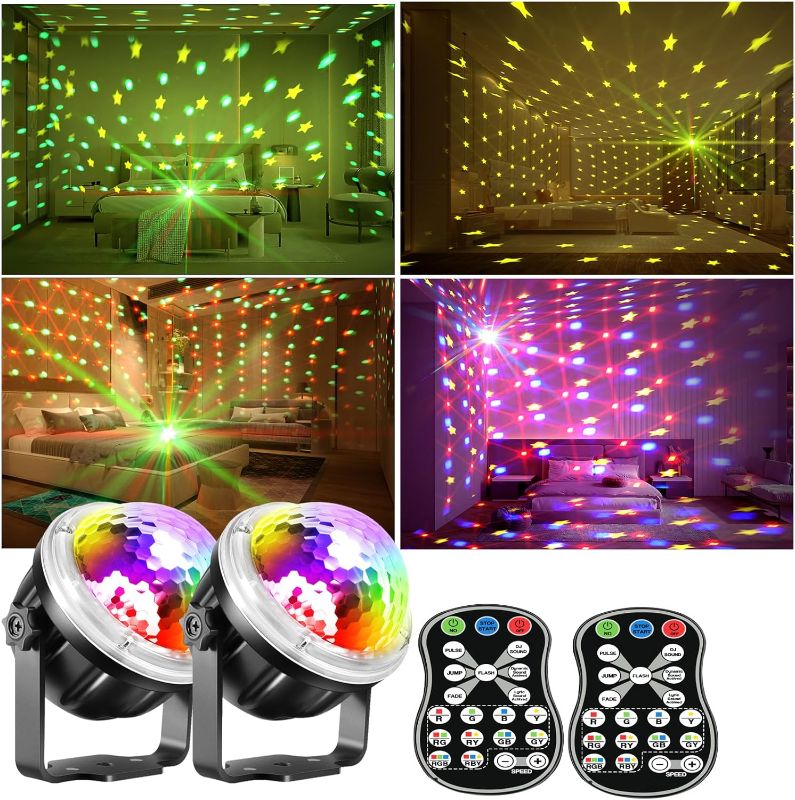 Photo 1 of 2 Pack Night Lights, Star Projector Light, Galaxy Projector for Home, Room Decor, Bedroom Decor, Disco Lights for Parties, Birthday Gift for Kids Teens Adults Relaxing, Christmas New Year Decor