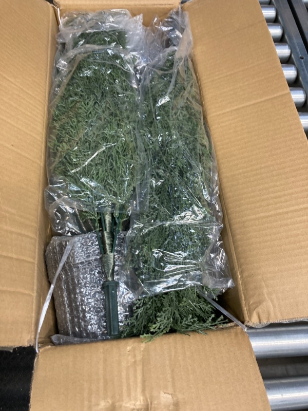Photo 1 of 3FT Artificial Cedar Topiary Trees for Outdoors Potted Fake Cypress Trees Faux Evergreen Plants for Home Porch Decor Set of 2 2 3ft