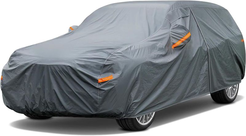 Photo 1 of 16 Layers SUV Car Cover Waterproof All Weather Heavy Duty, Universal Fit Toyota RAV4, Honda CRV, Tesla Model Y, Audi Q5, Chevrolet Equinox, Nissan Rogue, Kia Sorento, Mitsubishi Outlander etc.