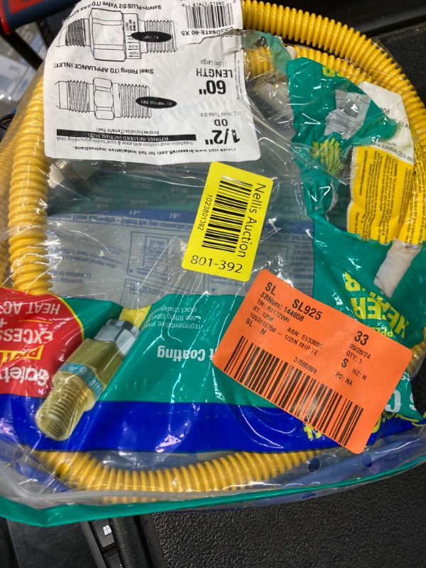 Photo 2 of 1/2 in. MIP X 1/2 in. MIP X 60 in. Gas Connector (1/2 in. OD) W/Safety+Plus2 Thermal Excess Flow Valve (53,200 BTU)
