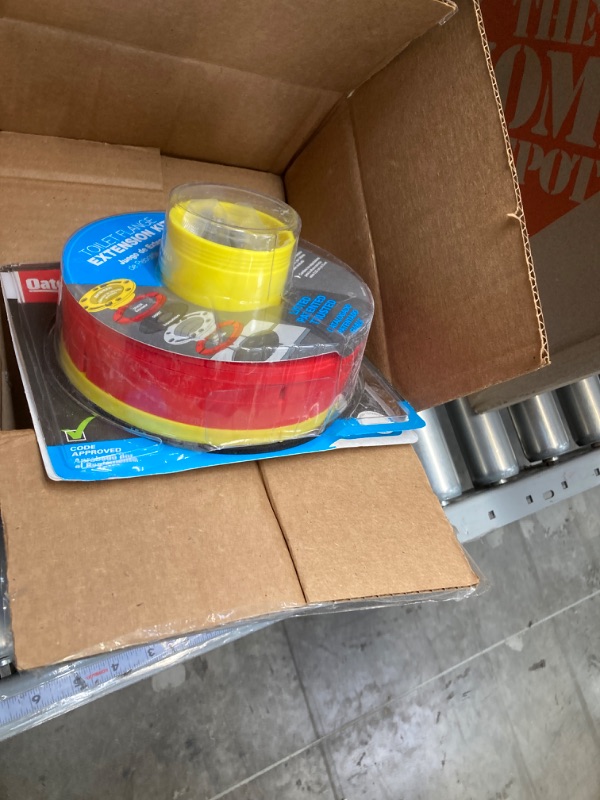 Photo 1 of Oatey Toilet Flange Extender Kit 1/4- 1 5/8 in,Red and Yellow