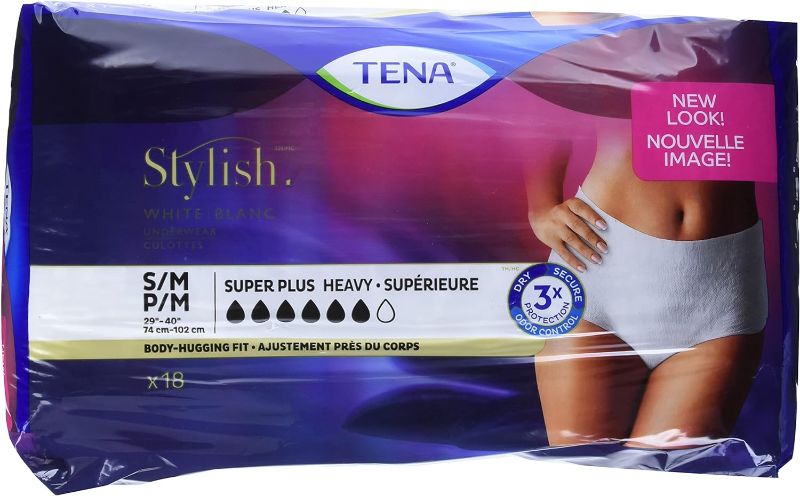 Photo 1 of Tena Incontinence Underwear for Women, Super Plus Absorbency, Small/Medium,  4pk x18 Count