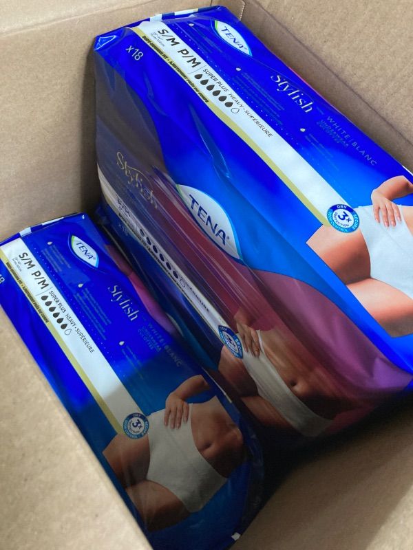 Photo 3 of Tena Incontinence Underwear for Women, Super Plus Absorbency, Small/Medium,  4pk x18 Count