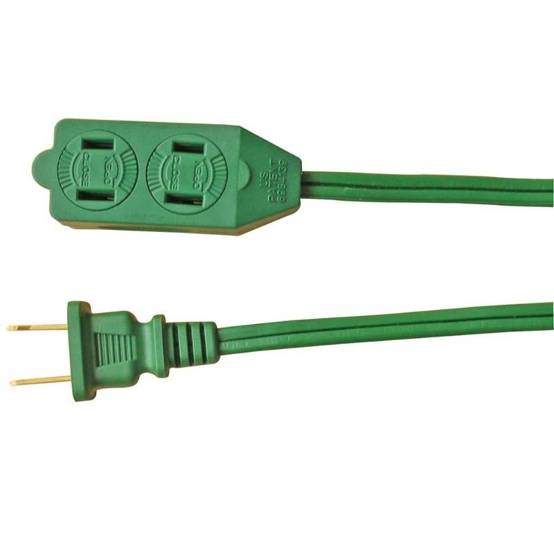 Photo 1 of 16/2 in. x 6 ft. Green 6 ft. x 12 ft. Extension Cords (3-Pack) 2 boxes