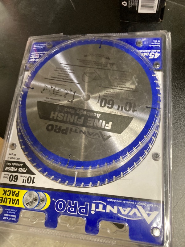 Photo 2 of 10 in. x 60-Tooth Fine Finish Circular Saw Blade Value Pack (2-Pack)