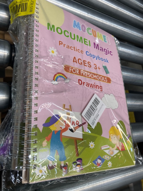 Photo 2 of MOCUMEI Magic Reusable Copybook for Kids-Practice Copybook for Age 3-5 Calligraphy Simple Hand Lettering-Reusable Writing Practice Book(10.3 x 7.3 in)***2PACK?***