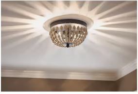 Photo 1 of Kichler Coltyn 2-Light 12-in Anvil Iron and Distressed Antique Grey Flush Mount Light
