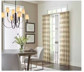 Photo 1 of allen + roth 95-in Natural Light Filtering Back Tab Single Curtain Panel***4PACK***
